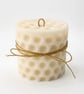 Modern Sculptural Soy Candle - Textured Pillar Candle - Luxury Home Decor