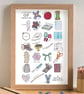 Sewing Alphabet Art Print - Image 1