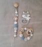 Blue sky 2pcs Dummy Clip with Ring Gift Set
