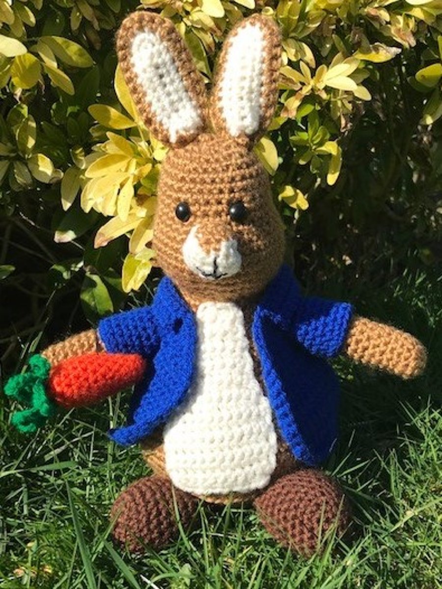 Crocheted Peter Rabbit Doll