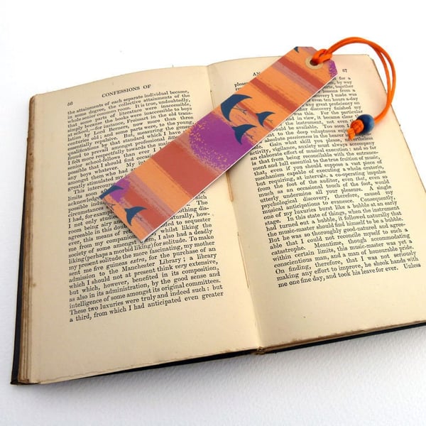 bird patterned bookmark