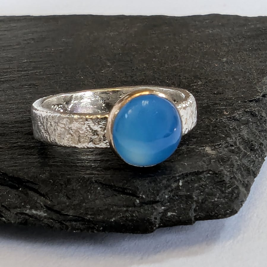 SILVER GOLD RING Sterling Silver & Gold Ring