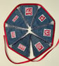 Denim Christmas Bunting with Scandi motifs - Image 2