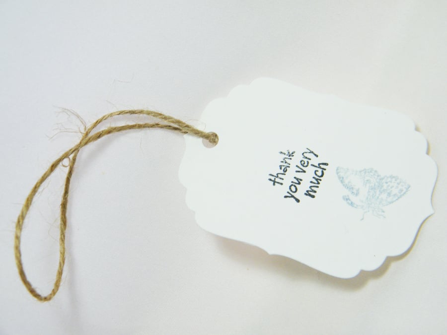 20 Thank you tags for favours or bridal party gifts