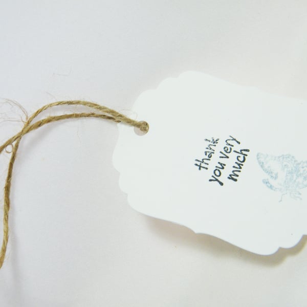 20 Thank you tags for favours or bridal party gifts