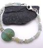 lampwork glass amazonite gemstone bracelet - Image 3