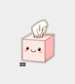Funny Vinyl Sticker For Adults - Cute Tissue Box