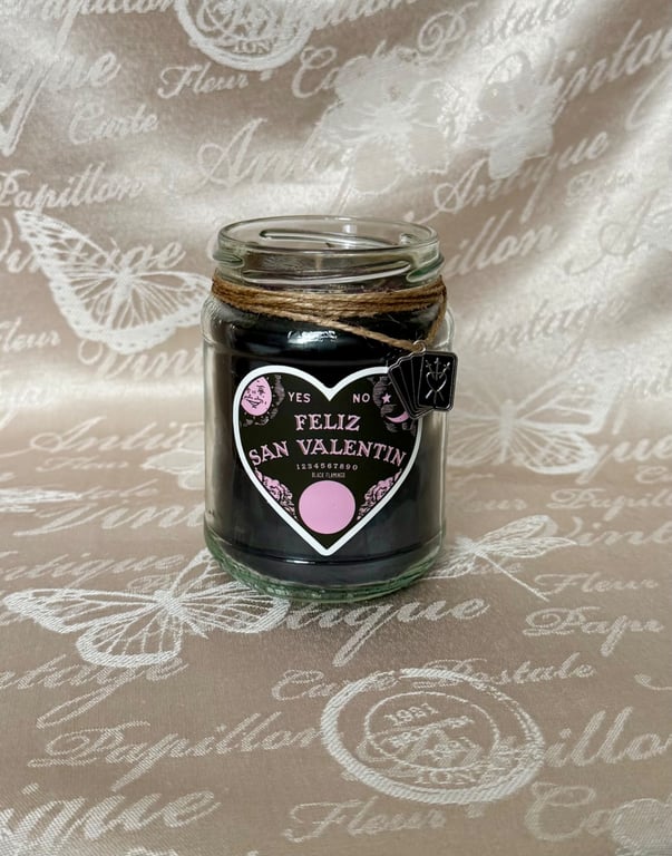 Black Valentine Ouija Candle – Gothic Love Spell Candle
