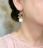 Romantic Pastel Gemstone Pearl Earrings - Image 10