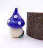 small glass toadstool house - Image 2
