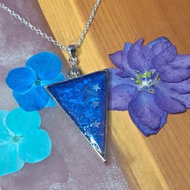 All Stars Resin Pendant Necklace - Blue