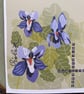February Birth Flower Card, Violet, Birthday Card, Floral Greeting Cards,  - Image 4