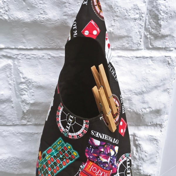 Peg Bag Casino Wigwam Peg Bag, Clothes Peg Bag, Laundry Bag