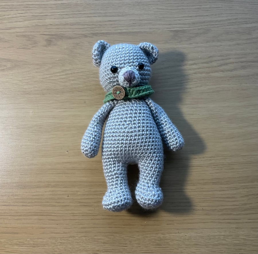 Crocheted Bear. Handmade Amigurumi.
