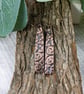 Copper Earrings, Patterned Bar Droppers with Niobium Ear Wires - Image 2