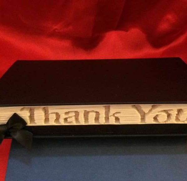 Thank You Sideways CUT & FOLD Book Folding Pattern - EMAILED PDF PATTERN