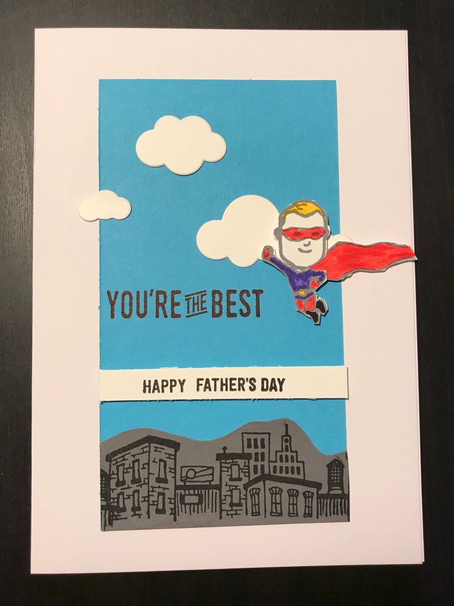 Father's Day "Flying Superhero" Card