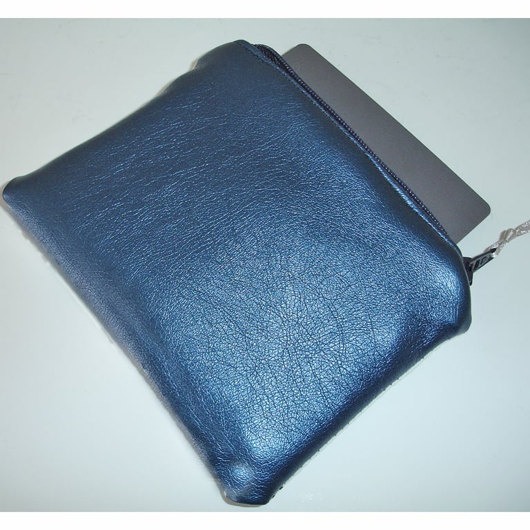 Electric Blue Faux Leather Purse