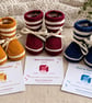 Hand Knitted Birthstone Baby Booties & Keepsake Card – 0–9 Months