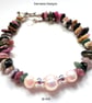 Designer Tourmaline & Large Cream Freshwater Culture Pearl Bracelet  - Image 3