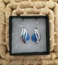Handcrafted Drop Earrings in Blue - Image 2