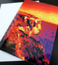 Dark Cliffs - vibrant seascape view greetings card - Image 2
