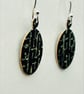 Enamel earring with sterling silver earwires - Image 3