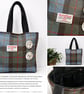 Handmade Harris Tweed® MacLeod Tartan Medium Shoulder Bag 