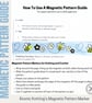 Magnetic Pattern Guide - Bohemia - 21cm A4 Letter Size - Ribbon - Image 3