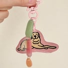 Main Character Dog – Handmade Original Pet Illustration Keyring