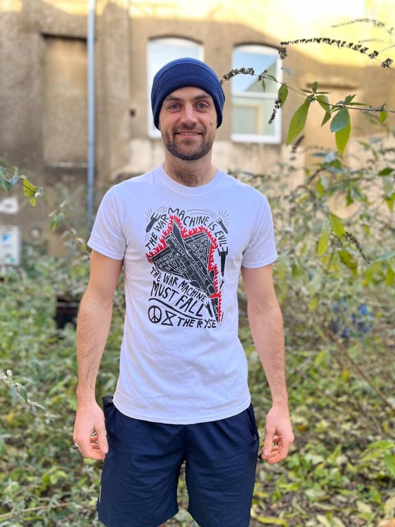 The War Machine Must Fall! - White Medium T-shirts!