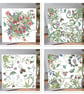 Mixed pack of 4 Botanical Greeting cards  - Image 1