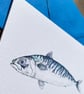 Holy Mackerel Illustrated Blank Greeting Card - Image 2