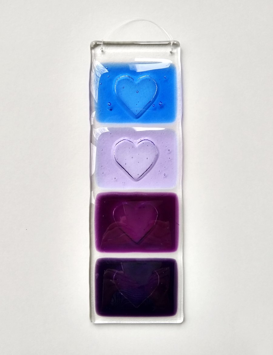 Violet Heart wall hanging