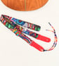1 inch wide EXTRA LONG Bright Print Ukulele Strap  - Image 3