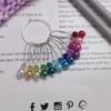 Rainbow stitch markers