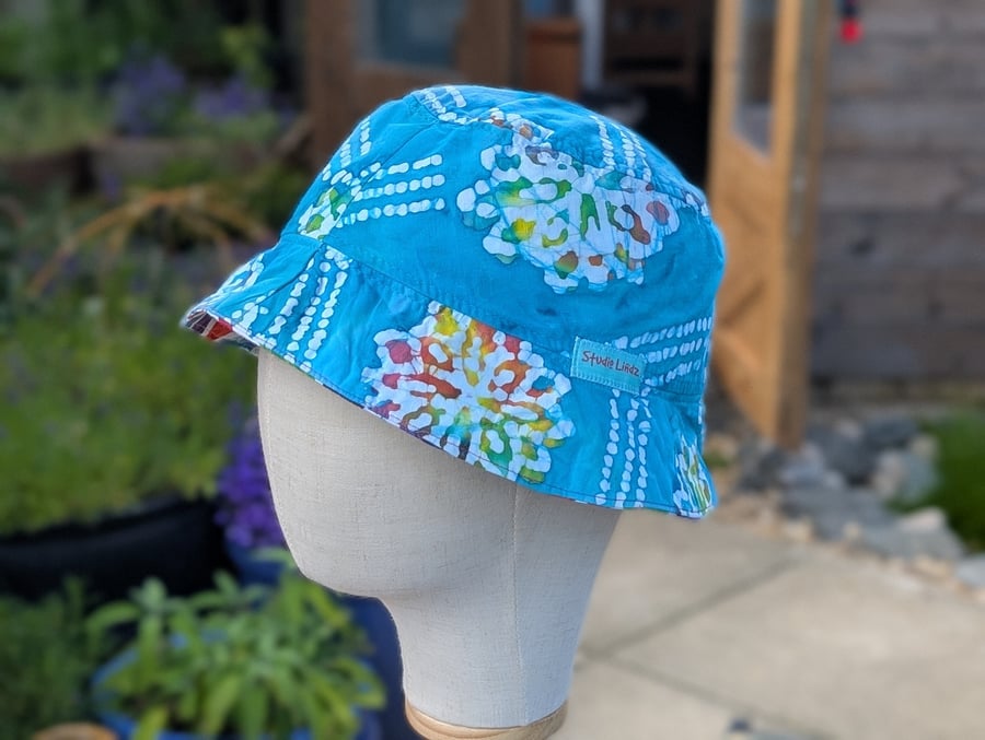 Handmade bucket festival hat.