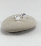 Minimalist Sterling Silver 8mm Round Stud - Image 1
