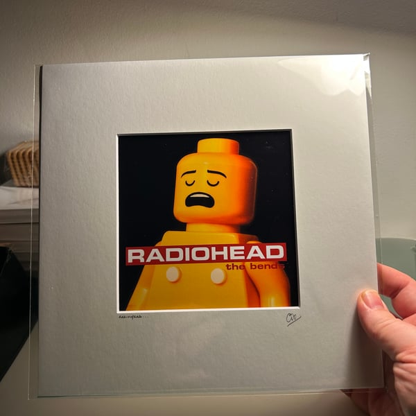 Radiohead – The Bends (Lego Head Edition) Album Cover
