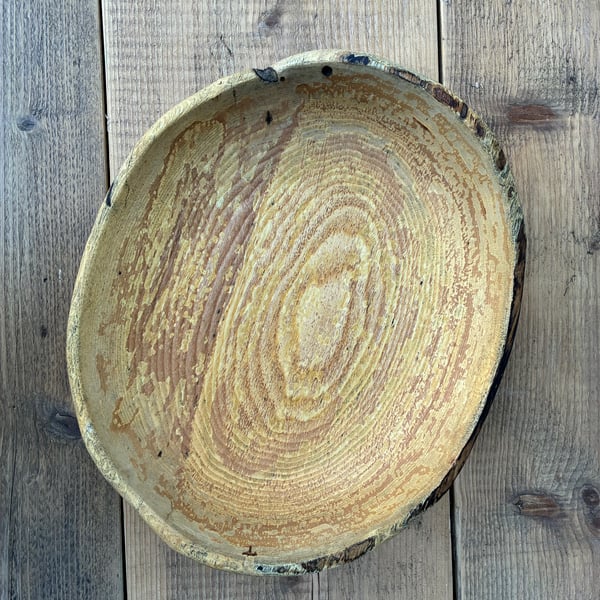 Natural edge Ash fruit bowl