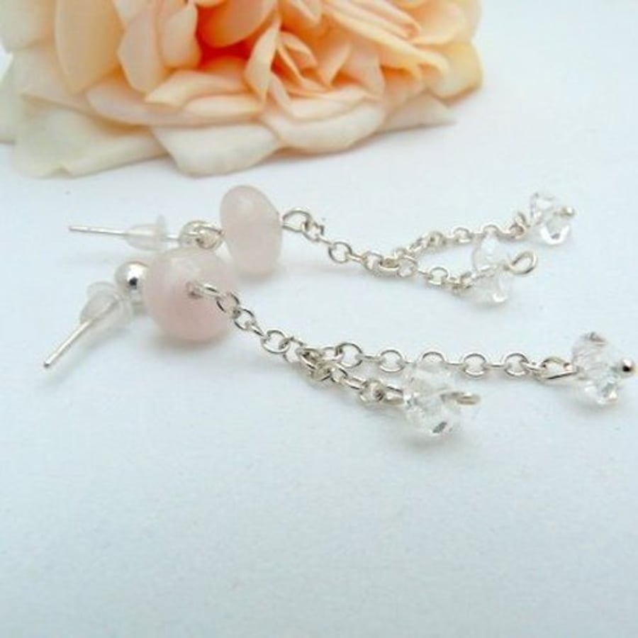 Image of Crystal Rose Earrings