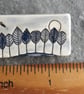 Handmade ceramic Blue Trees brooch - Image 4