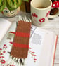 Hand Woven Bookmark in Handspun Yarn in Plant Dyed Yarns - Image 1
