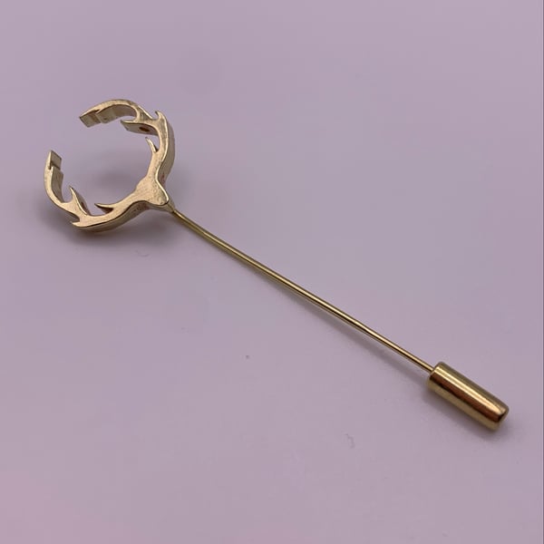 Brass Antlers Stick Pin
