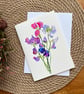 Sweet as Peas card by Ginny Boom, blank inside.  - Image 5
