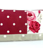 Large Make up Bag with Roses and Polka Dots - Image 7