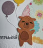 Capy Birthday - Birthday Card with a Capybara and Balloons  - Image 2