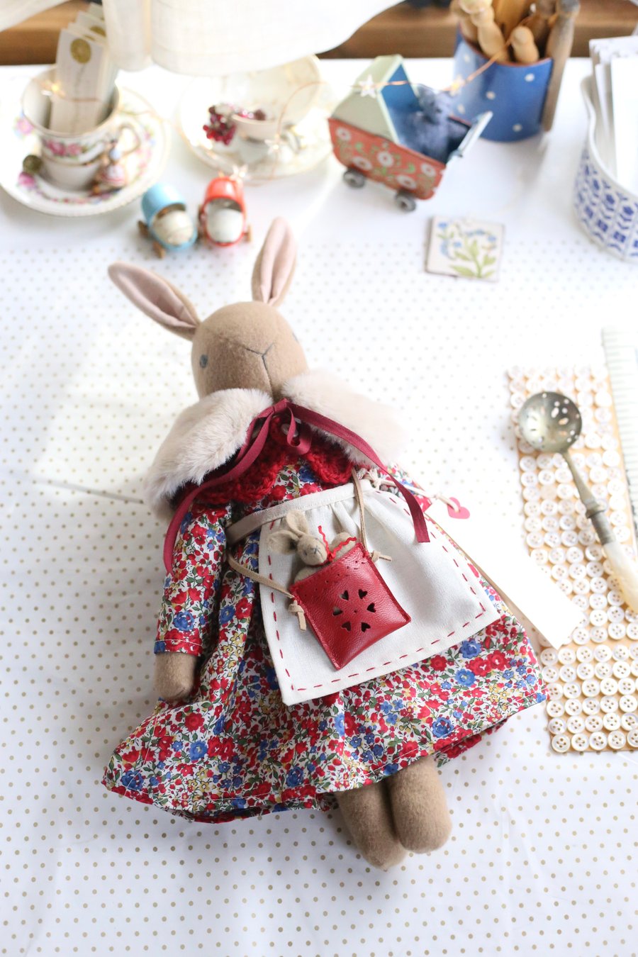 Pre order Easter Heirloom Bunny - Liberty Emma & Georgina