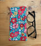 Liberty Cosmos Flower Print Quilted Fabric Glasses Case 