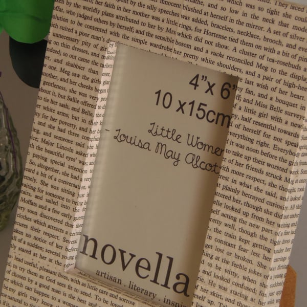 LITTLE WOMEN Decoupage Photo Frame 4x6 Louisa May Alcott Gift